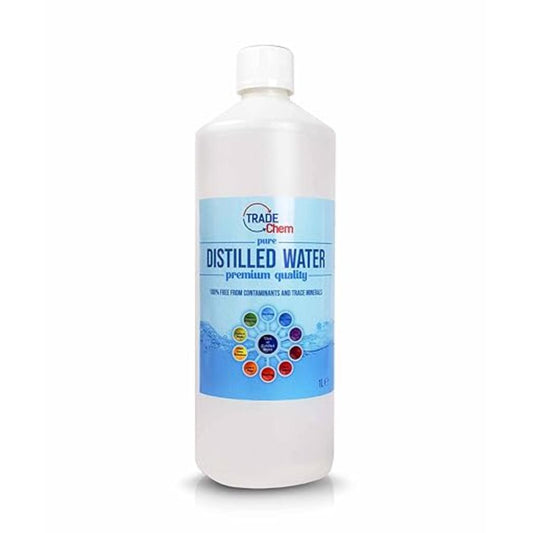 Distilled Water - 100% Ultra Pure Water (1L) - Trade Chem